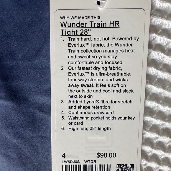 Lululemon Wunder Train Leggings 28" - Picture 2 of 4